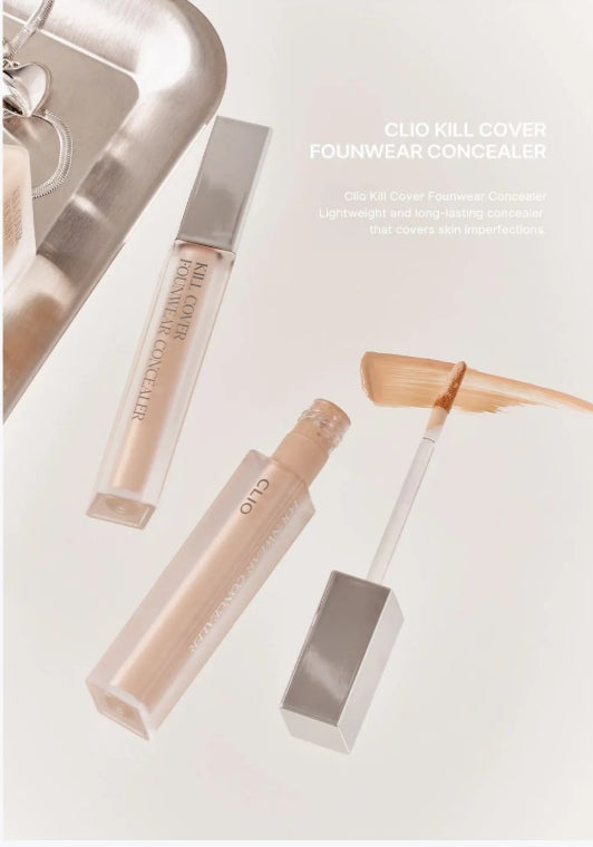 [CLIO] Kill Cover Founwear Concealer – Lightweight Feel & Natural Smooth Finish | 6g