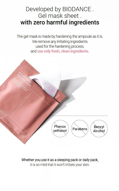 [BIODANCE] Bio-Collagen Real Deep Mask Sheet – Hydrating & Firming Hydrogel Mask Care | 4 Sheets