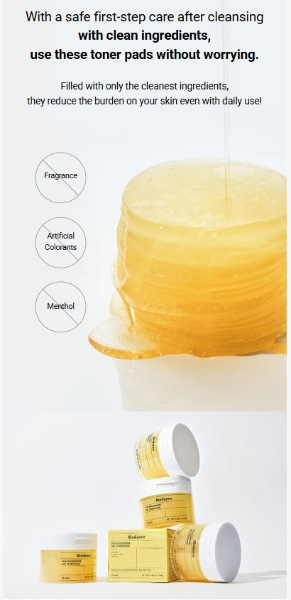 [BIODANCE] Vita Niacinamide Gel Toner Pad – Refreshing & Balancing Care | 60 Sheets