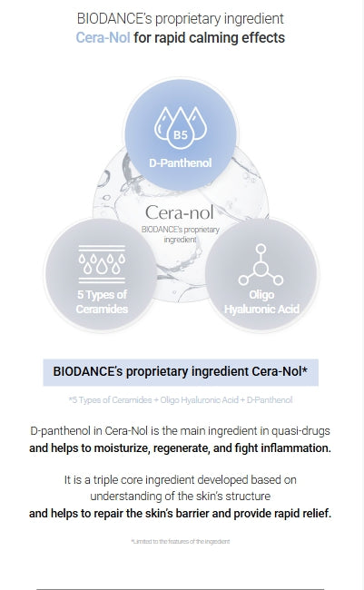 [BIODANCE] Hydro Cera-Nol Real Deep Mask – Deep Moisture & Cooling Hydrogel Sheet | 4 Sheets