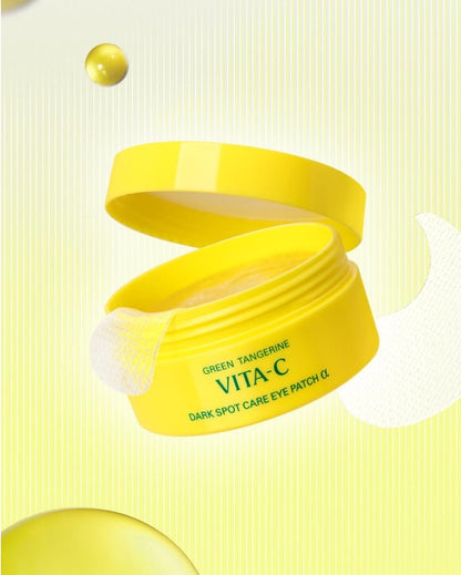 [Goodal] Green Tangerine Vita-C Eye Patch α Double Pack – Refreshing Gel Texture & Radiant Care | 60 Patches x 2