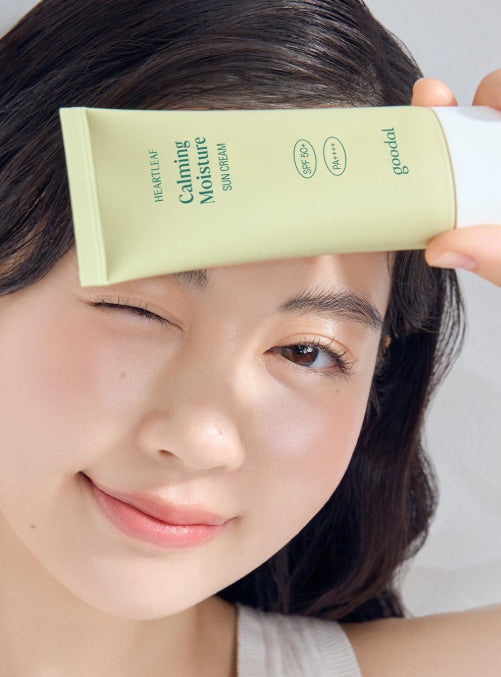 [Goodal] Heartleaf Calming Moisture Sun Cream 1+1 Set – Lightweight Hydration & Soothing Daily Care | 50ml x 2