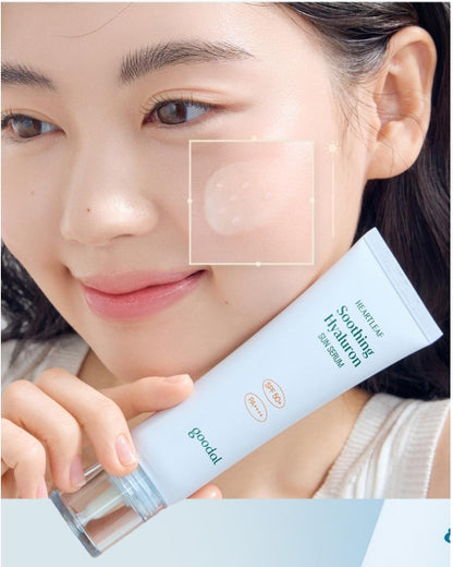 [Goodal] Heartleaf Soothing Hyaluron Sun Serum | Lightweight Hydrating SPF 50+ PA++++ 50ml Set (+20ml)