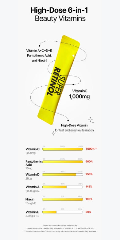[VITALBEAUTIE] Super Retinol Radiant Stick Supplement | 30 Sticks
