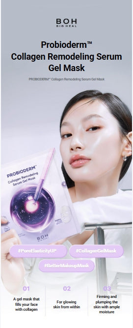 [BIOHEAL BOH] Probioderm Collagen Remodeling Serum Gel Mask – Cooling, Hydrating Glow Care | 5+1ea Special Set