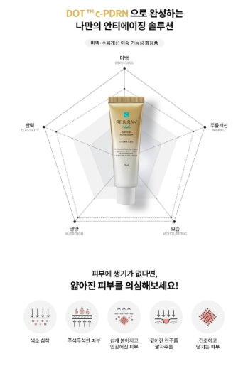 [REJURAN] Healer Turnover Active Cream – Silky Moisture Glow Face Cream 50 mL Set (+ Turnover Ampoule 5 mL)