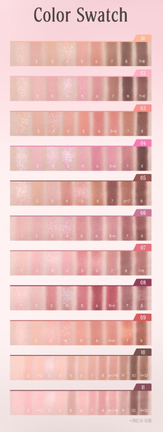 [Peripera] All Take Mood Eyeshadow Palette with Soft Blended Finish | Multi-Shade Palette