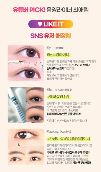 [Holika Holika] Holi Pop Double Eyeliner – Soft Definition Duo Tip – Single Pen