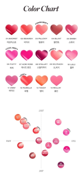 [Holika Holika] Heart Crush Bare Glaze Tint with Dewy Shine | Limited Edition