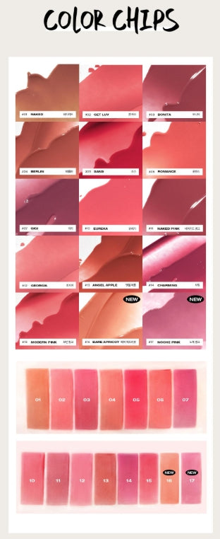 [TOOQ] Without Mirror Water Blur Lip Tint Soft Matte Finish 1 Shade (15 Options) + Mini Primer Gift