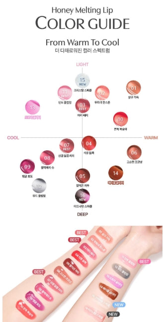 [Nature Republic] Honey Melting Lip Balm Glossy Hydrating Finish 2.7g | 16 Shades