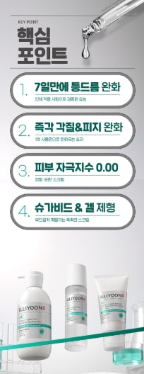 [illiyoon] Cica Acne Body Scrub Smooth Exfoliating Cream Set 200 ml + Wash 50 ml