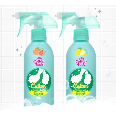 [On The Body] Cotton Foot Shampoo Lemon Mint | Refreshing Cleanser for Feet | 510ml | GlowLab