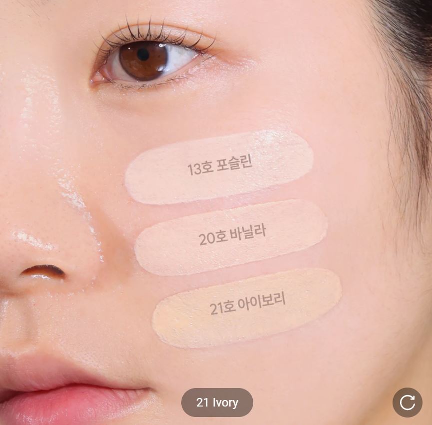 [espoir] Be Natural Cushion Set + Refill | Sheer Glow Vegan Formula SPF50+ PA++++