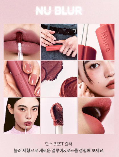 [hince] Nu Blur Tint Soft Velvet Blur Finish Set (10 Colors + Lip Changer)