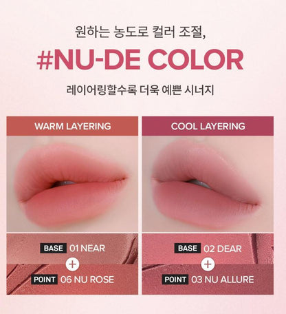 [hince] Nu Blur Tint Soft Velvet Blur Finish Set (10 Colors + Lip Changer)