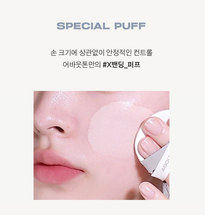 [ABOUT TONE] Skin Layer Fit Cushion Soft-Blur Matte Finish 13g (Single / Spatula Set)