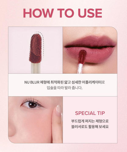 [hince] Nu Blur Tint Soft Velvet Blur Finish Set (10 Colors + Lip Changer)