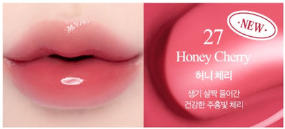 [CLIO] Crystal Glam Tint Cherry Series 3.4g | Glossy Translucent Lip Tint