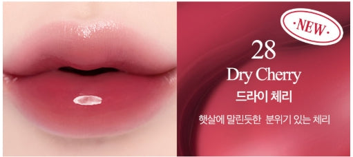 [CLIO] Crystal Glam Tint Cherry Series 3.4g | Glossy Translucent Lip Tint