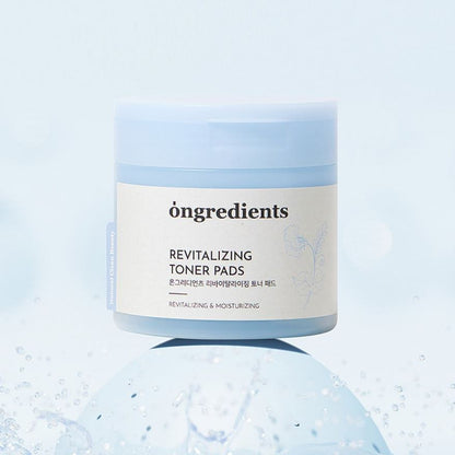 [ongredients] Revitalizing Toner Pads Smooth Hydrating Finish 60 Pads x2