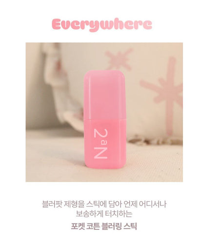 [2aN] Pocket Cotton Blurring Stick Soft Matte Multi-Use Color 6 Shades