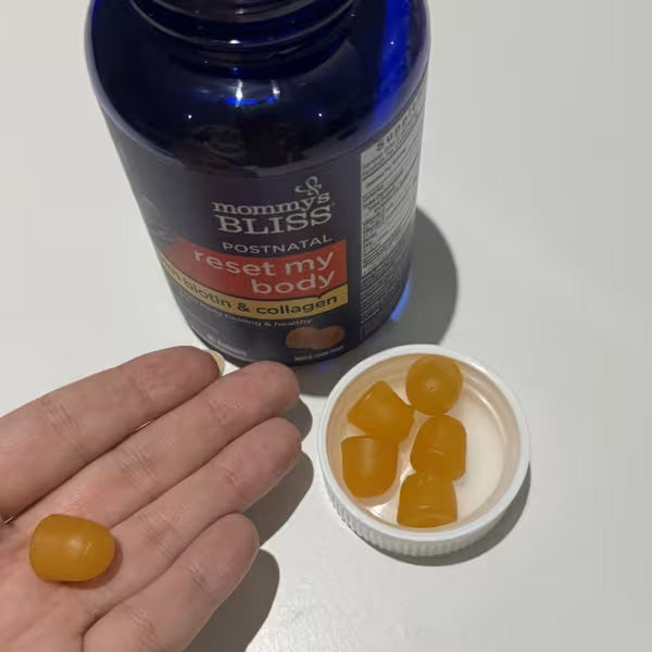 [Mommy’s Bliss] Postnatal Biotin & Collagen Gummies | 60 Gummies | Natural Lemon Flavor