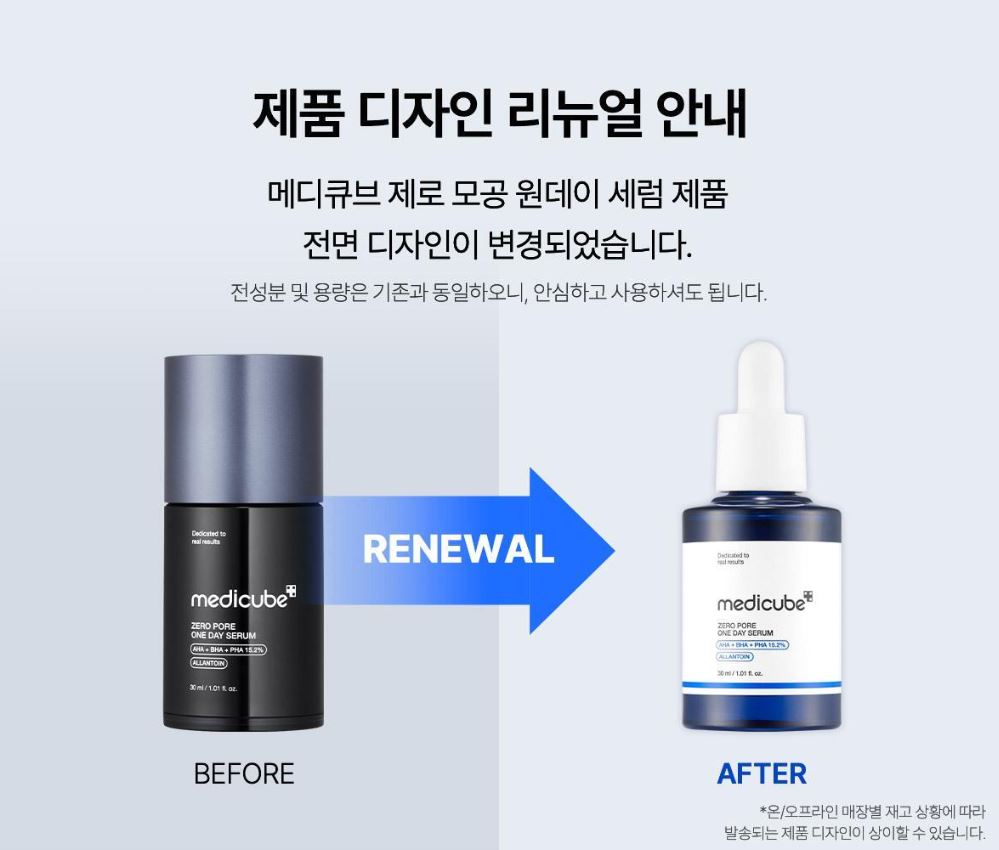 [Medicube] Zero Pore Serum – Smooth Refreshing Texture Duo Set | 30ml + 30ml
