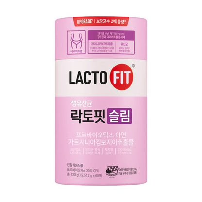 [Lacto-Fit] Slim Probiotics, Gut Balance & Wellness Support*, 120g (2g × 60 Sticks), Shipping from Korea