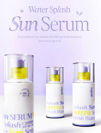 [espoir] Water Splash Sun Serum SPF 50+ PA+++ | Hydrating Vegan Sun Serum 50mL + 10mL Set