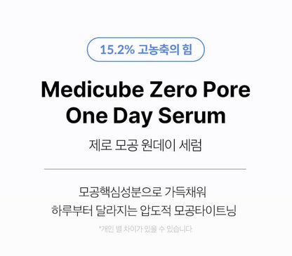[Medicube] Zero Pore Serum – Smooth Refreshing Texture Duo Set | 30ml + 30ml