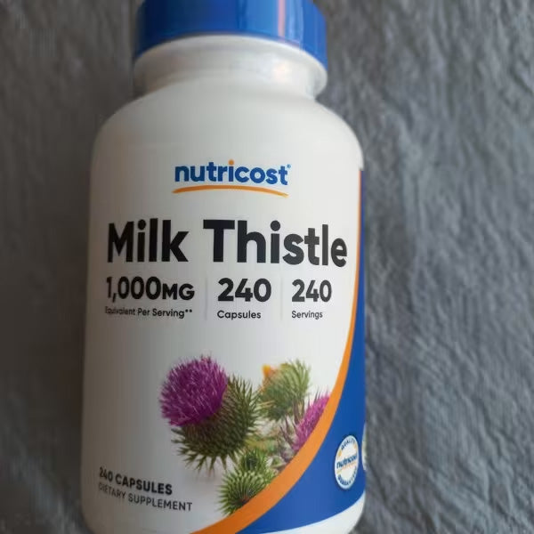 [Nutricost] Milk Thistle 1000mg Equivalent – Non-GMO & Vegan Supplement | 240 Capsules