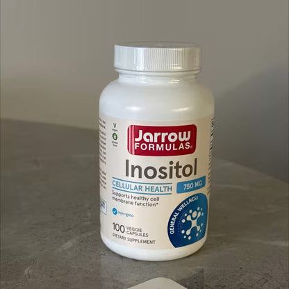 [Jarrow Formulas] Vegan Inositol 750mg | Dietary Supplement for Daily Wellness | 100 Veggie Capsules