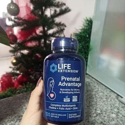 [Life Extension] Prenatal Advantage – Multivitamin with Choline, Folic Acid & DHA | 120 Softgels