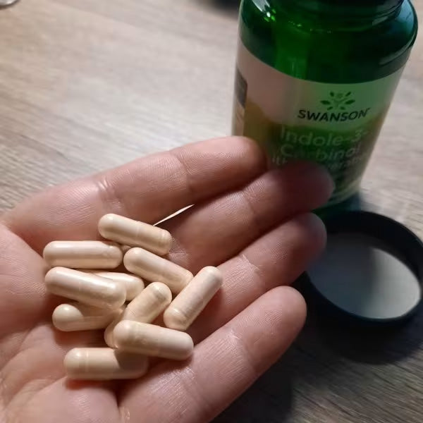 [Swanson] Indole-3-Carbinol with Resveratrol | Plant-Based Dietary Supplement for Daily Wellness | 60 Capsules