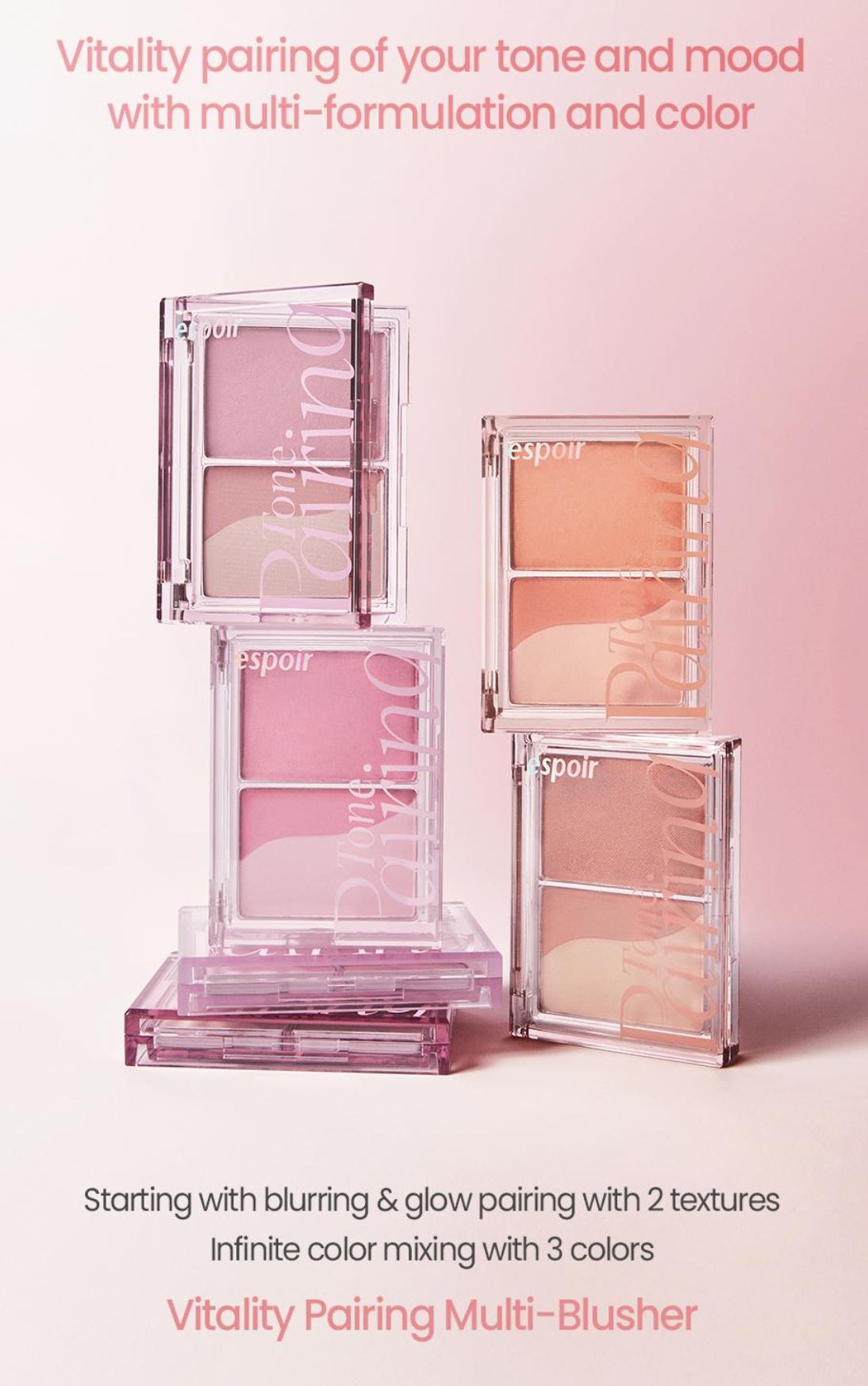 [espoir] Tone Pairing Cheek – Multi-Tone Vegan Blusher 9g