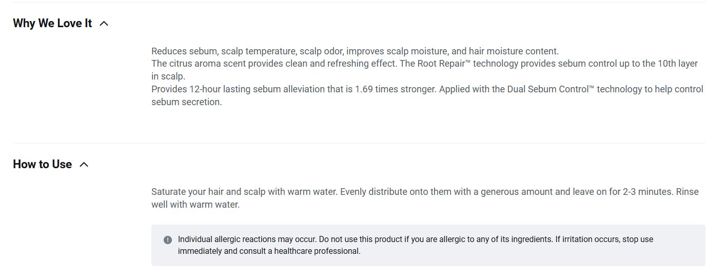 [Ryo] Oil Balancing Shampoo Refreshing Lightweight Clean Finish 515ml + 100ml Set