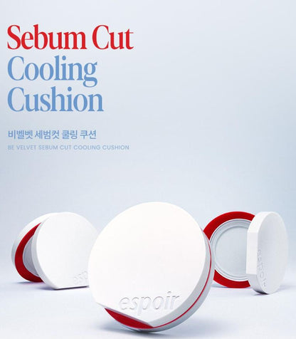 [espoir] Be Velvet Sebum Cut Cooling Cushion – Lightweight Matte Cooling Base | 15.8g
