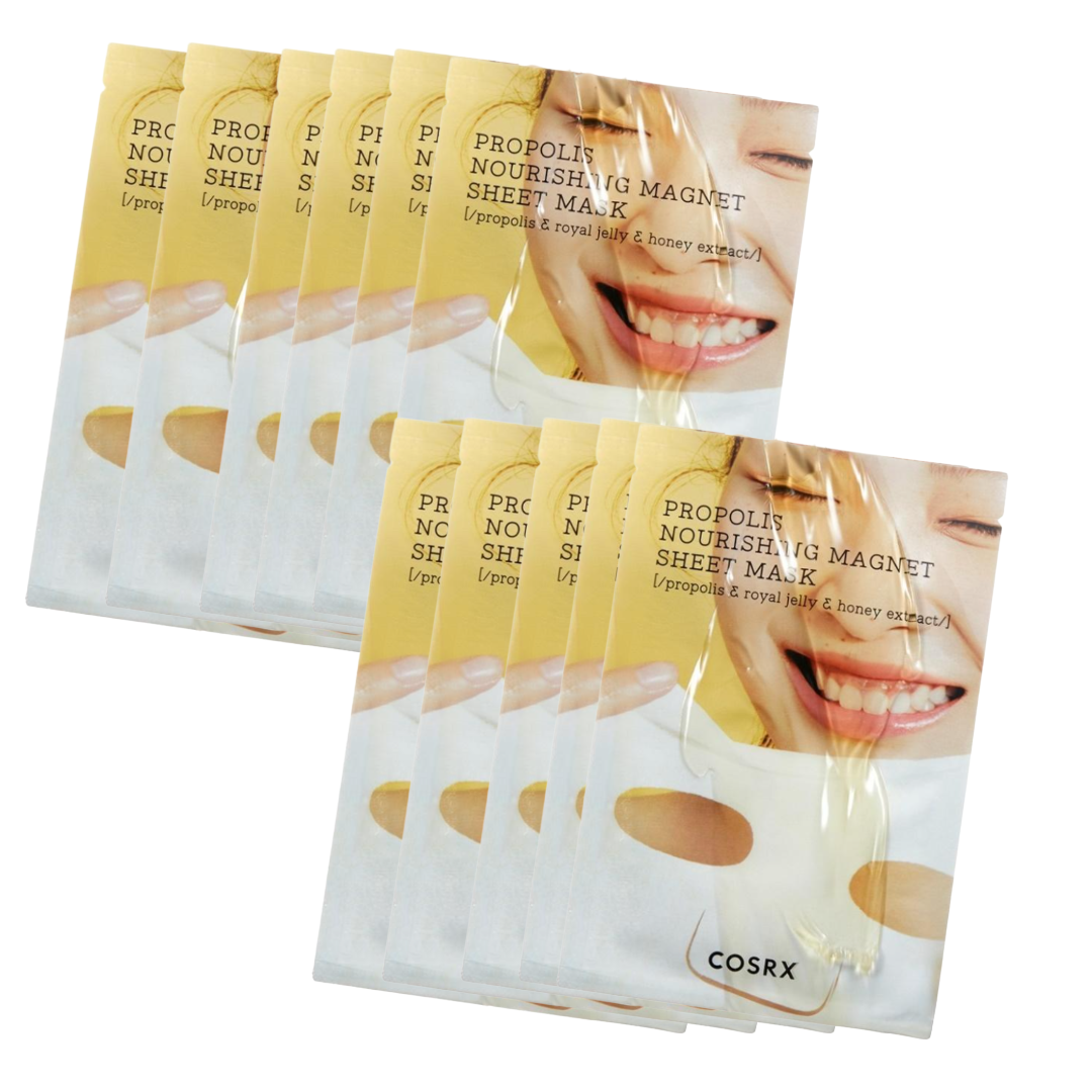 [COSRX] Full Fit Propolis Nourishing Magnet Sheet Mask | Hydrating & Radiance Sheet Mask 10pcs