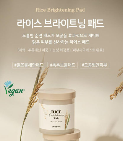 [SKINFOOD] Toner Pad Recipe Collection Hydrating & Radiant Finish 60–70 Pads