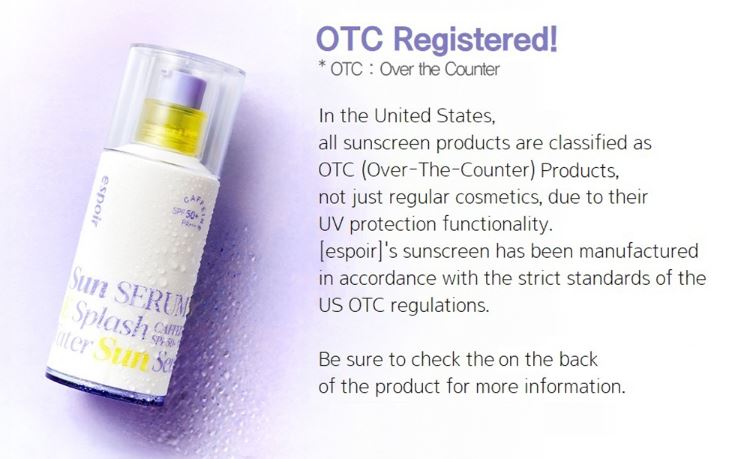 [espoir] เซรั่มกันแดด Water Splash Sun Serum with Caffeine SPF50+ PA+++ | 50 มล.