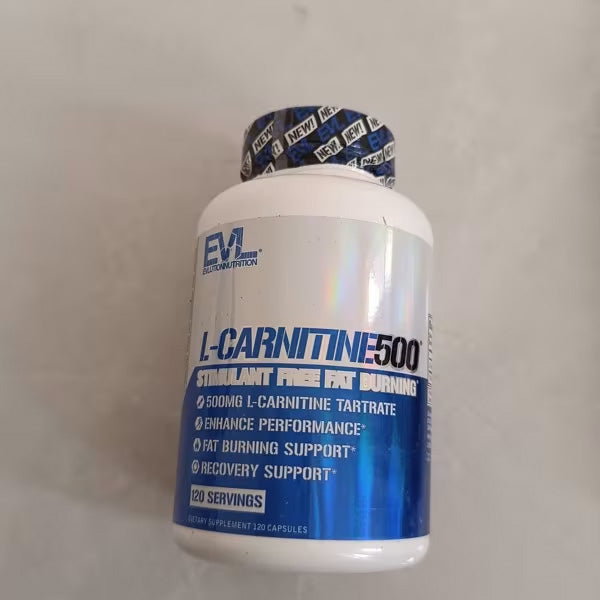 [EVLution Nutrition] L-Carnitine 500mg | Dietary Supplement for Active Lifestyle | 120 Capsules