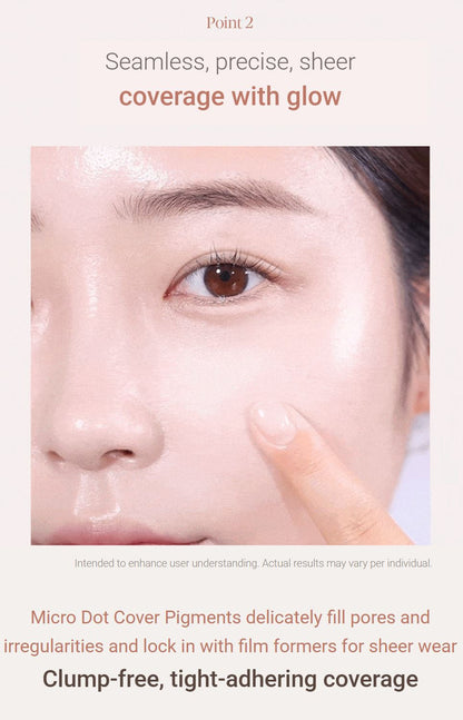 [espoir] Be Glow Stick Foundation Set – Vegan Radiant Base with Shading Stick 11g