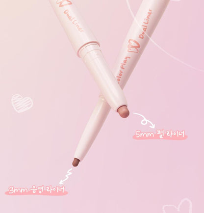 [2aN] Color Play Dual Liner Soft Matte & Pearl Finish Eye Liner 5 Colors