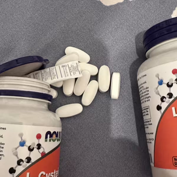 [NOW Foods] L-Cysteine 500mg with Vitamin B6 & C | 100 Vegan Tablets | Dietary Supplement