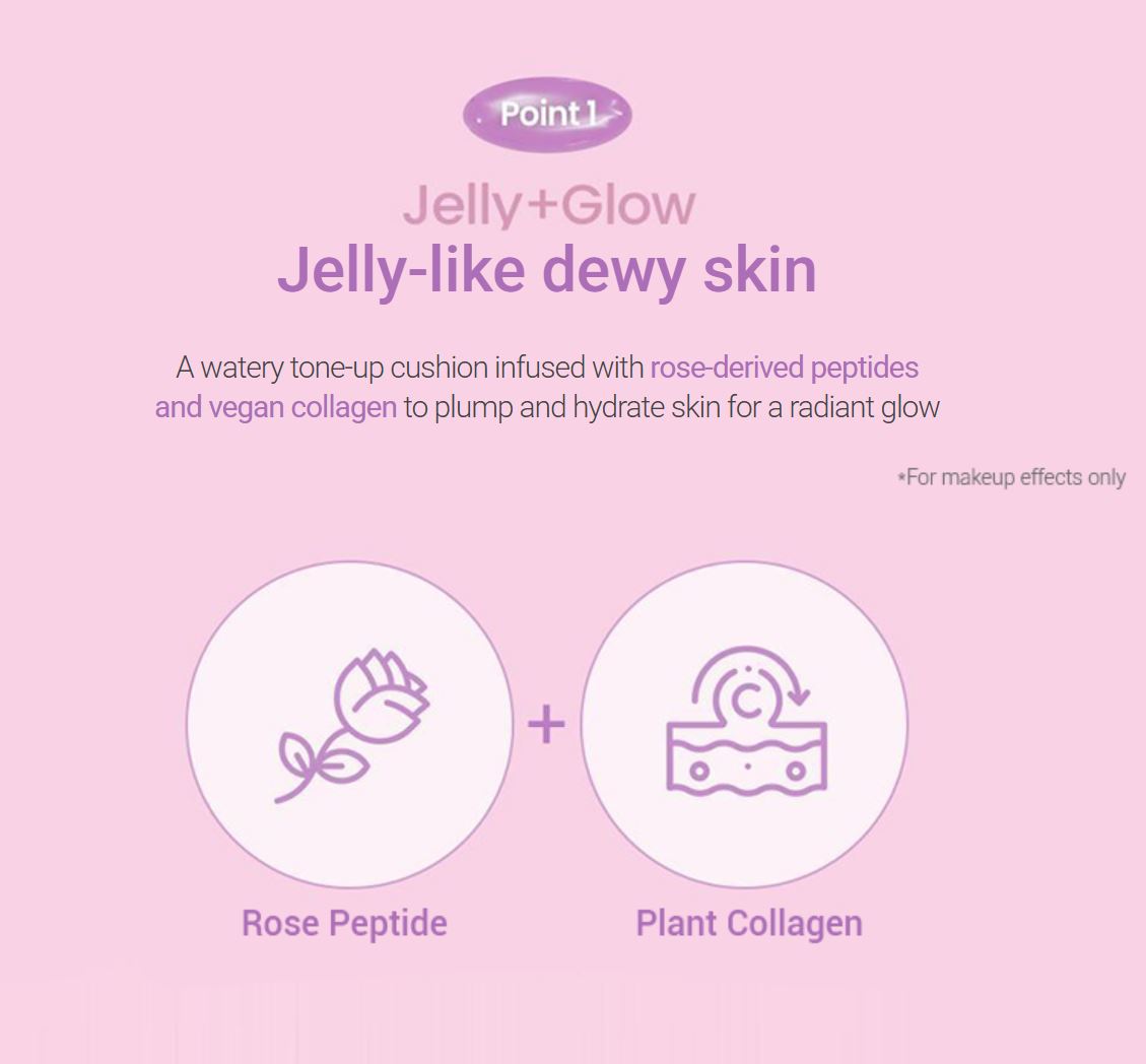[espoir] Dew Like Jello Tone Up Cushion – Dewy Vegan Glow Finish 15g | GlowLab