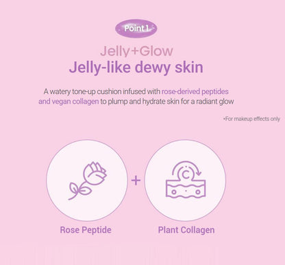 [espoir] Dew Like Jello Tone Up Cushion – Dewy Vegan Glow Finish 15g | GlowLab