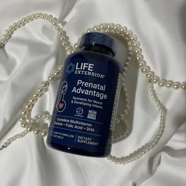 [Life Extension] Prenatal Advantage – Multivitamin with Choline, Folic Acid & DHA | 120 Softgels