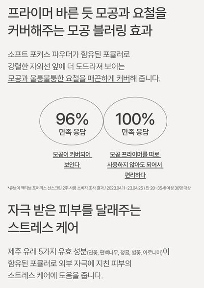 [Innisfree] UV Active Poreless Sunscreen – Silky Natural Finish 50ml