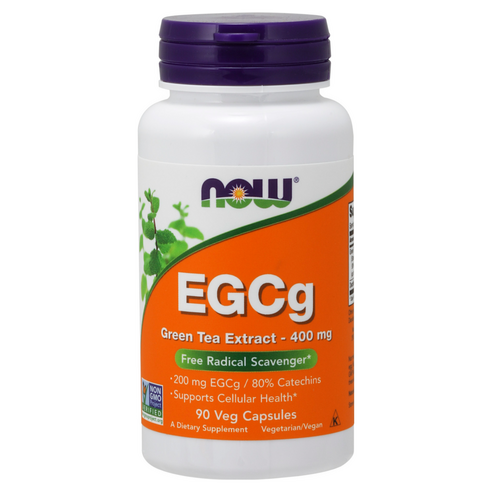 [NOW Foods] EGCg Green Tea Extract 400mg | 90 Veg Capsules | GlowLab